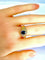 Bague 56 Bague en or jaune 18 carats avec saphir et diamants 58 Facettes AB230
