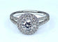 Bague 50 Bague - Diamants en or blanc 18 carats 0,40 ct 58 Facettes AB262
