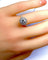 Bague 52 Bague en or blanc 18 carats avec diamants couleur G 58 Facettes AB254