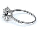 Bague 52 Bague en or blanc 18 carats avec diamants couleur G 58 Facettes AB254