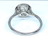 Bague 52 Bague en or blanc 18 carats avec diamants couleur G 58 Facettes AB254