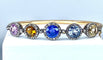Bracelet Bracelet jonc Napoléon III en or 18 carats et multipierres 58 Facettes AB272