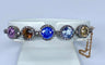 Bracelet Bracelet jonc Napoléon III en or 18 carats et multipierres 58 Facettes AB272