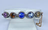 Bracelet Bracelet jonc ouvrant Napoléon III en or 18 carats, diamants et pierres 58 Facettes AB272