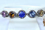 Bracelet Bracelet jonc Napoléon III en or 18 carats et multipierres 58 Facettes AB272