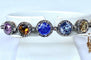 Bracelet Bracelet jonc ouvrant Napoléon III en or 18 carats, diamants et pierres 58 Facettes AB272