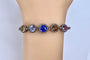 Bracelet Bracelet jonc ouvrant Napoléon III en or 18 carats, diamants et pierres 58 Facettes AB272