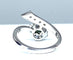 Bague 48 Bague fleur en or blanc 18 carats avec émeraude et diamants 58 Facettes AB294