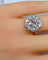 Bague 52 Bague marguerite en or blanc 18 carats avec diamants 58 Facettes AB333