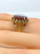 Bague 59 Bague camée en or jaune 18 carats sur cornaline 58 Facettes AB330