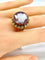 Bague 59 Bague camée en or jaune 18 carats sur cornaline 58 Facettes AB330
