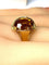 Bague 55 Bague style Art déco en or rose 18 carats avec citrine 58 Facettes AB380