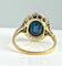 Bague 53 Bague en or jaune et or blanc 18 carats, saphir et diamants 58 Facettes AB396
