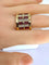 Bague 57 Bague en or jaune 18 carats, tourmalines roses et diamants 58 Facettes AB403