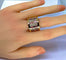 Bague 57 Bague en or jaune 18 carats, tourmalines roses et diamants 58 Facettes AB403