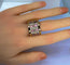 Bague 57 Bague en or jaune 18 carats, tourmalines roses et diamants 58 Facettes AB403