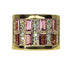Bague 57 Bague en or jaune 18 carats, tourmalines roses et diamants 58 Facettes AB403