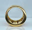 Bague 57 Bague en or jaune 18 carats, tourmalines roses et diamants 58 Facettes AB403