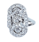 Bague 51 Bague époque 1900 en platine et diamants taille ancienne 58 Facettes AB420