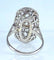 Bague 51 Bague époque 1900 en platine et diamants taille ancienne 58 Facettes AB420