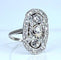 Bague 51 Bague époque 1900 en platine et diamants taille ancienne 58 Facettes AB420
