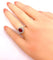 Bague 50 Bague en or blanc 18 carats avec rubis birman et diamants 58 Facettes AB423