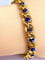 Bracelet Bracelet en or jaune 18 carats et saphirs de Ceylan 58 Facettes AB425