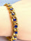 Bracelet Bracelet en or jaune 18 carats et saphirs de Ceylan 58 Facettes AB425