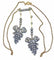 Boucles d'oreilles Parure Napoléon III - Collier négligé et boucles d’oreilles en or 18 ct, argent et diamants 58 Facettes AB437