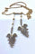 Boucles d'oreilles Parure Napoléon III - Collier négligé et boucles d’oreilles en or 18 ct, argent et diamants 58 Facettes AB437