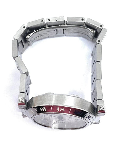 Montre Cartier Pasha GMT - Montre en acier aux méridiens 58 Facettes AB442