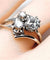 Bague 52 Bague en or blanc 18 carats sertie de 3 diamants 58 Facettes AB450
