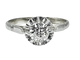Bague 55 Bague solitaire diamant 0,60 ct en or blanc 18 carats et platine 58 Facettes AB457