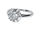 Bague 51 Bague en or blanc 18 carats avec diamant taille brillant 58 Facettes AB462