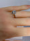 Bague 51 Bague en or blanc 18 carats avec diamant taille brillant 58 Facettes AB462