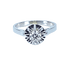 Bague 51 Bague en or blanc 18 carats avec diamant taille brillant 58 Facettes AB463