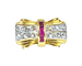 Bague 53 Bague Tank en or jaune 18 carats et diamants, vers 1930-1940 58 Facettes AB465