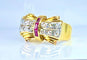 Bague 53 Bague Tank en or jaune 18 carats et diamants, vers 1930-1940 58 Facettes AB465