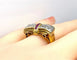 Bague 53 Bague Tank en or jaune 18 carats et diamants, vers 1930-1940 58 Facettes AB465
