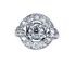 Bague 53 Bague en or blanc 18 carats sertie de diamants (1900-1930) 58 Facettes AB475