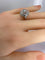 Bague 53 Bague en or blanc 18 carats sertie de diamants (1900-1930) 58 Facettes AB475