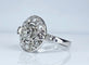 Bague 53 Bague en or blanc 18 carats sertie de diamants (1900-1930) 58 Facettes AB475