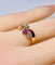 Bague 49 Bague en or 18 carats, diamants et rubis, époque 1900 58 Facettes AB490