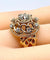 Bague 52 Bague en or jaune 18 carats avec diamants 58 Facettes AB493