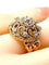 Bague 52 Bague en or jaune 18 carats avec diamants 58 Facettes AB493