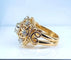 Bague 52 Bague en or jaune 18 carats avec diamants 58 Facettes AB493