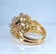 Bague 52 Bague en or jaune 18 carats avec diamants 58 Facettes AB493