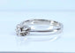 Bague 50 Bague solitaire en or blanc 18 carats et diamant taille brillant 58 Facettes AB513