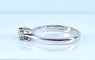 Bague 50 Bague solitaire en or blanc 18 carats et diamant taille brillant 58 Facettes AB513