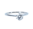 Bague 50 Bague solitaire en or blanc 18 carats et diamant 0,50 ct 58 Facettes AB514